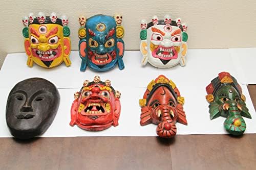 Himalayan Craft Wall Sculpture Mahakala Mask