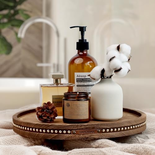 Wooden Decorative Round Tray 1181 Inch Home Decor