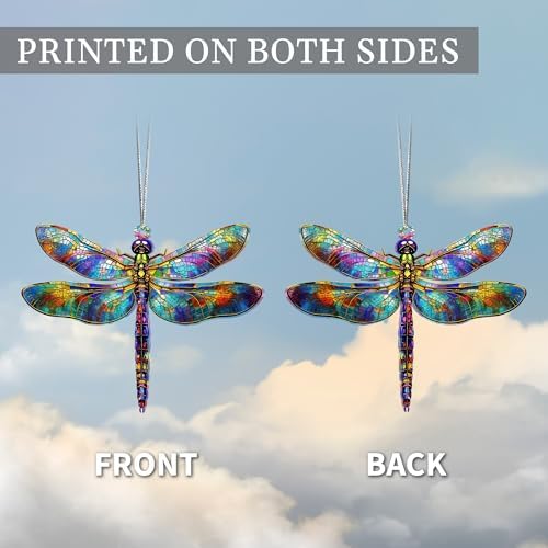 Dragonfly Gifts for Women Stained Glass Decor