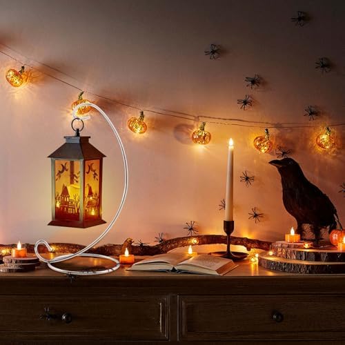 Abom 3 Pack 9in Ornament Display Stand with Silver Iron Hanging Hook for Home Decor and Party Use