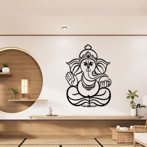 Ganesha Metal Wall Art for Living Room Decor