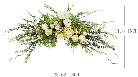 Lovmeety Artificial Flower Swag for Door Wall Decor