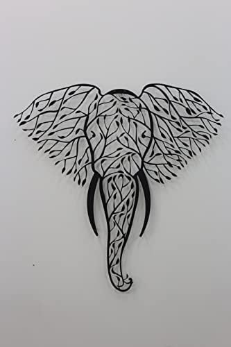 Tualist Metal Elephant Wall Art 50x47cm
