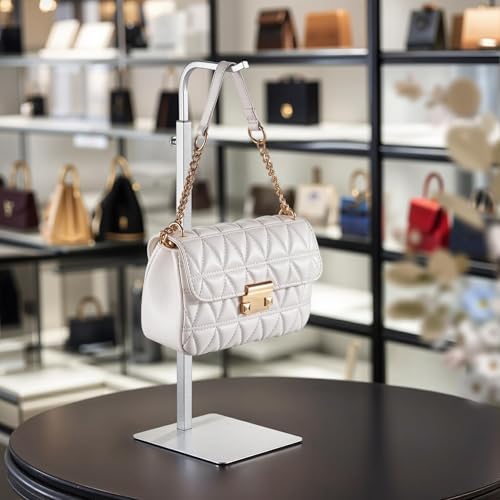 3 Pcs Purse Holder Handbag Display Stand Silver Hanger Rack for Bags Purses and Wreath