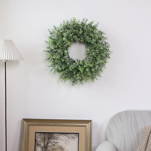 26 Artificial Eucalyptus Wreath with White Seeds