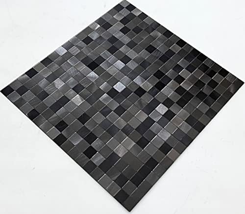 XUANINY 10-Piece Self-Adhesive Metal Backsplash