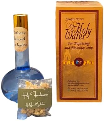 Jordan River Holy Water Set for Women - Glass Amphora Frankincense