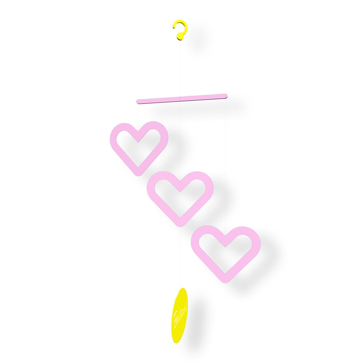 Handmade Hearts Hanging Mobile for Baby or Girls Room