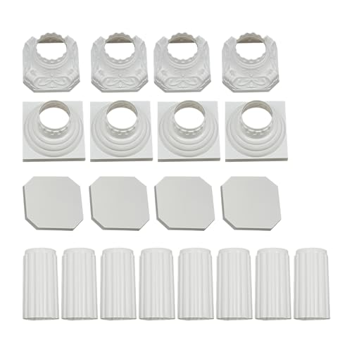4pcs White Wedding Roman Column Decor Set