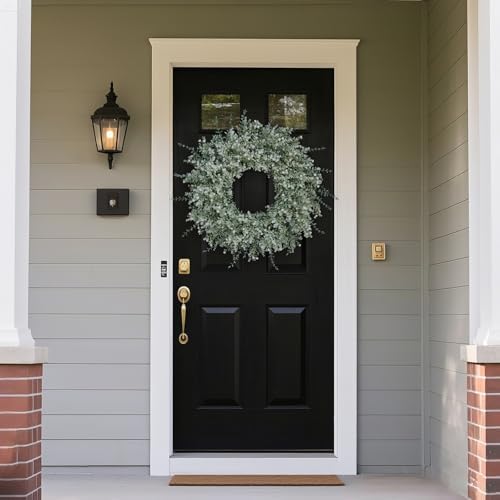 26 Large Eucalyptus Wreath with Lavender and Babys Breath