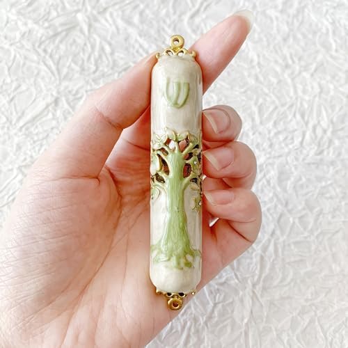 38 Inches Hand Painted Mezuzah with Scroll Included