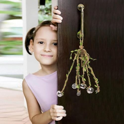 Witch Bell Hanging Decor for Door Knob Protection