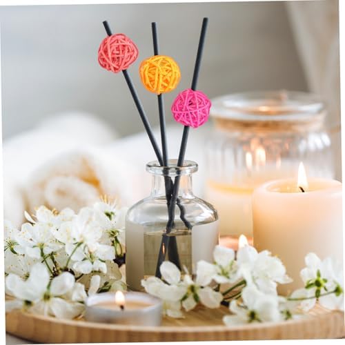 100pcs Colorful Rattan Decorative Balls for Christmas Party Wedding Home and Nursery Decor