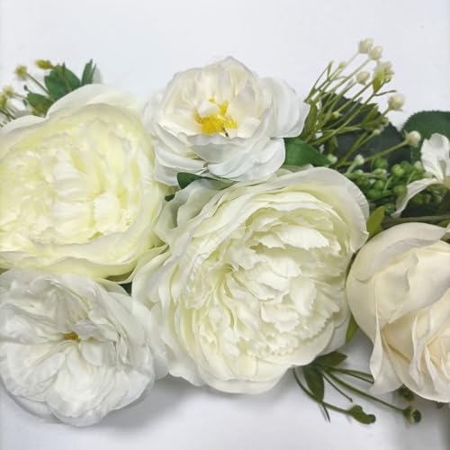 Arch Flowers Artificial Floral Swag 23 Inch Ivory