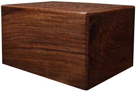 Tree of Life Hand-Carved Rosewood Urn Box Large