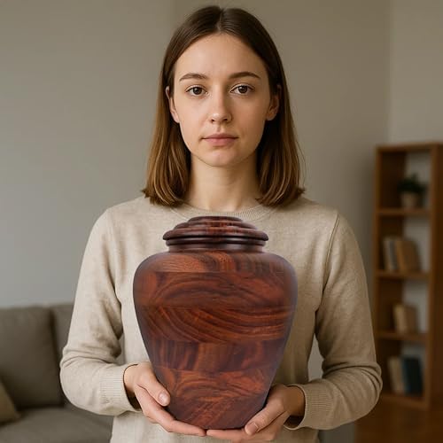 Handcrafted Rosewood Cremation Urn 200 Cubic Inches