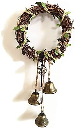 Witch Bells Door Knob Decor Protection Pentagram Charm