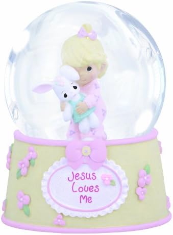 Precious Moments Jesus Loves Me Musical Snow Globe