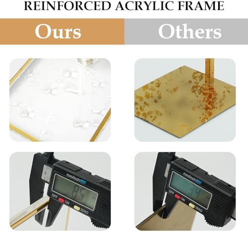 Adjustable Acrylic Purse Display Stand with Gold Trim