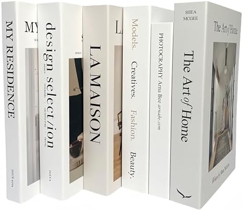 Ediactcyl 6PCS Decorative Fake Books for Home and Office