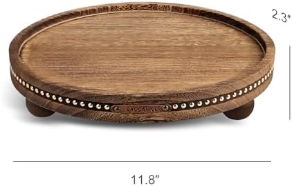 Wooden Decorative Round Tray 1181 Inch Home Decor