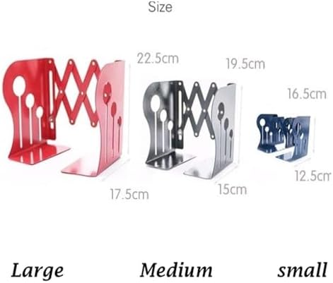 Stainless Steel Adjustable Decorative Bookends