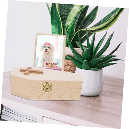 Coffin Shaped Wood Trinket Holder Organizer