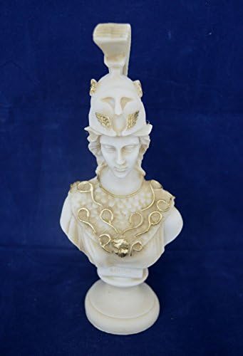 Athena Pallas Marble Sculpture Bust Greek Goddess