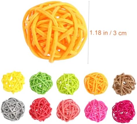 100pcs Colorful Rattan Decorative Balls