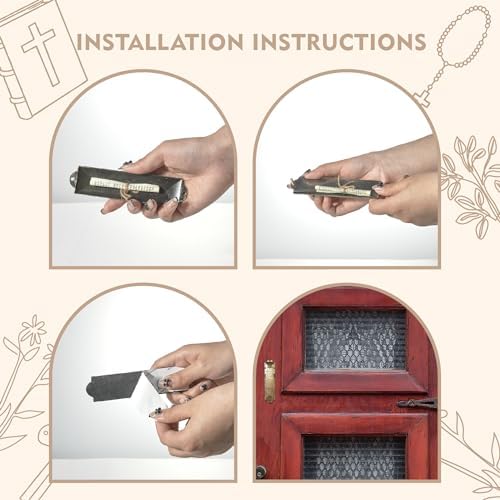 CAMATET Mezuzah Scroll Holder 3Pcs Door Hanging Decor