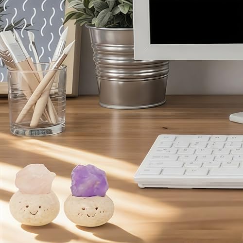 Amethyst Crystal Desk Ornaments Natural Mini Decor for Office Home