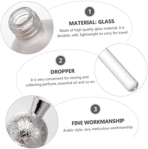 Vintage Glass Dropper Bottle for Essential Oils and Fragrances