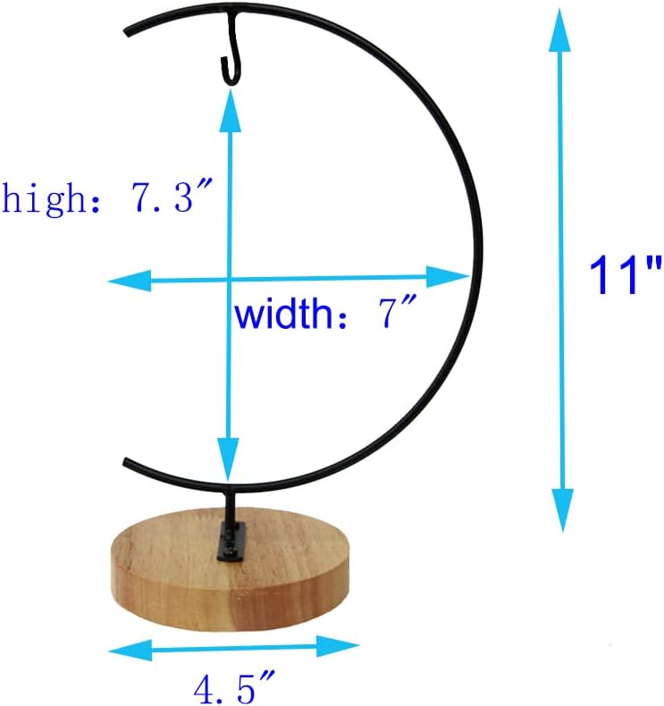 Iron Display Stand for Christmas Glass Globes C Shape 1 Pcs