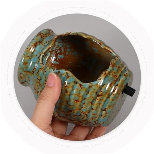 Vintage Ceramic Waterfall Jar for Aquarium and Garden Decor