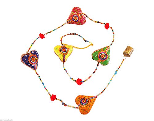 Handmade Cotton Heart String with Vintage Metal Bell 120cm
