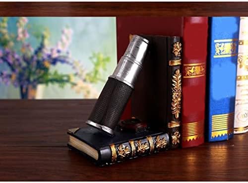 Creative Telescope and Globe Bookends for Home Office