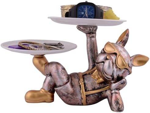 Cute Cool Dog Statue for Home Decor - Resin Sculpture