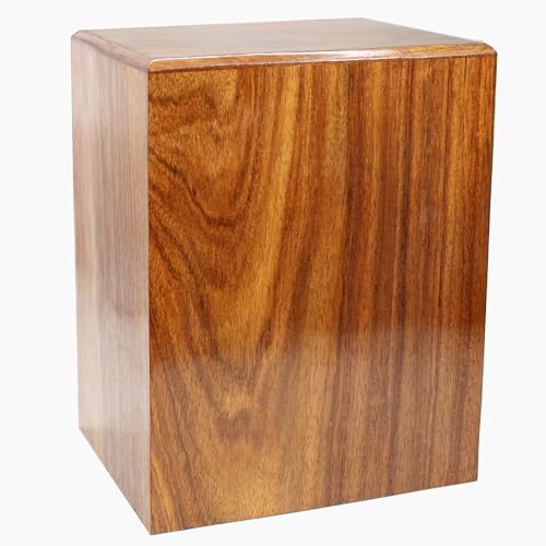 Wooden Cremation Urn for Human Ashes - Elegant Memorial for Adult Men and Women