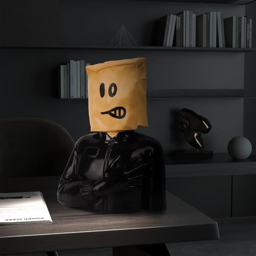 Anguished Mask Statue for Home Office Decor