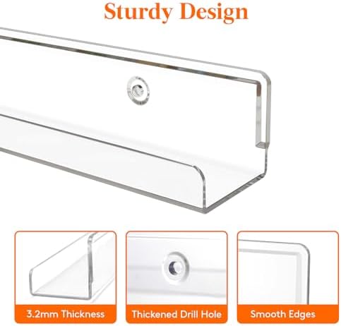 Lifewit Floating Shelves for Vinyl Records 6 Pack