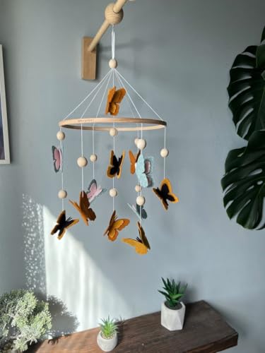 KENFUW Butterflies Nursery Decor Mobile Hanging