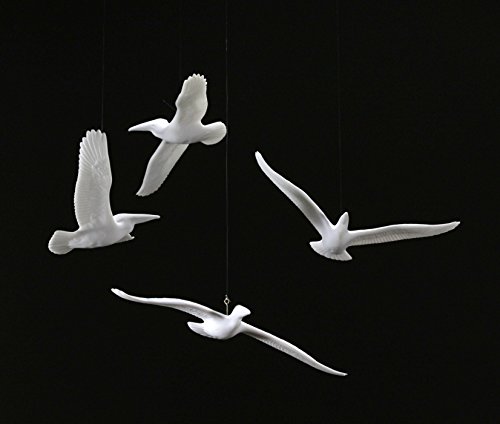 John Perry Studio Four Pelican Mobile Sculpture 6in Wingspan