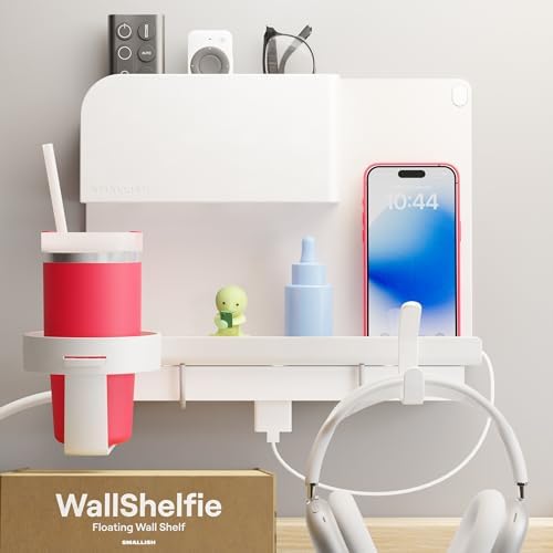 WallShelfie Floating Wall Organizer - Clutter Free Storage