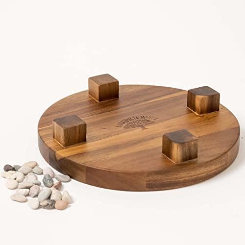 Kurrajong Farmhouse Wood Pedestal Stand 9 Wide
