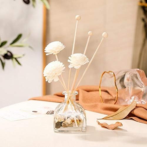 VANTOBEST 1Pcs Transparent Square Glass Diffuser Bottle 50ml