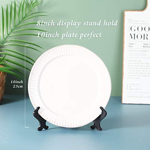 Artliving 8 Inch Black 6pcs Set Plastic Easels Display Stands