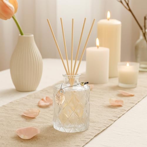 Vintage Glass Diffusers Set of 6 with 40PCS Sticks