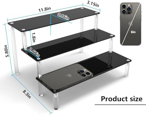 AZEAM Acrylic Riser Display Stand 2 Pack