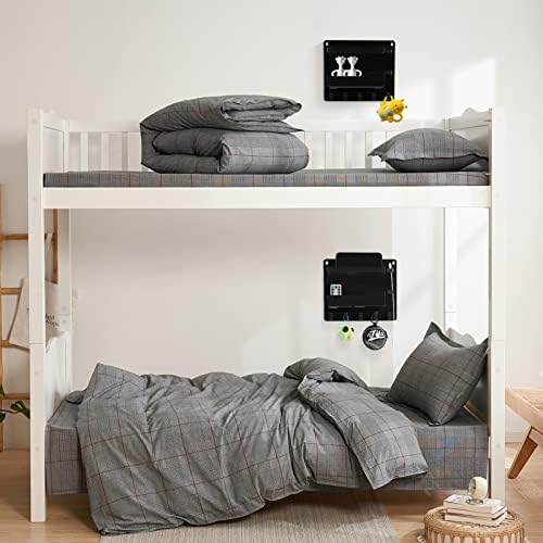 JUMEIHUI Wall Mount Shelf Organizer with Hooks and Cable Clips