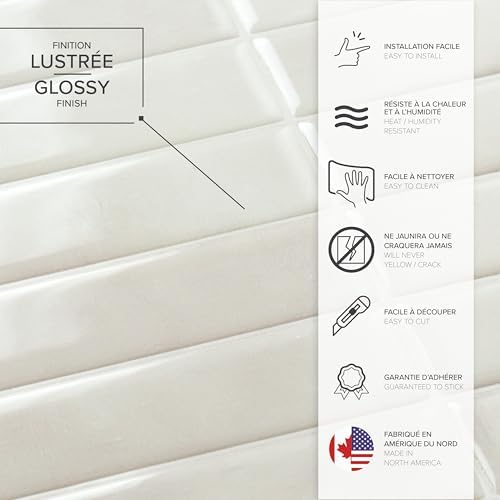 Smart Tiles Peel and Stick Backsplash 5 Sheets